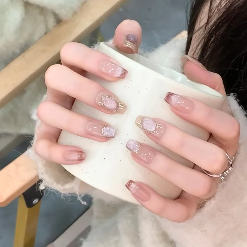 Decorative Press-On Nail Art Set Stornfield