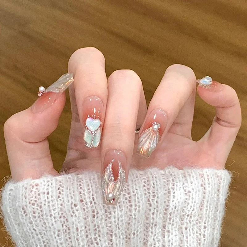 Decorative Ombre Press-On Nails Stornfield