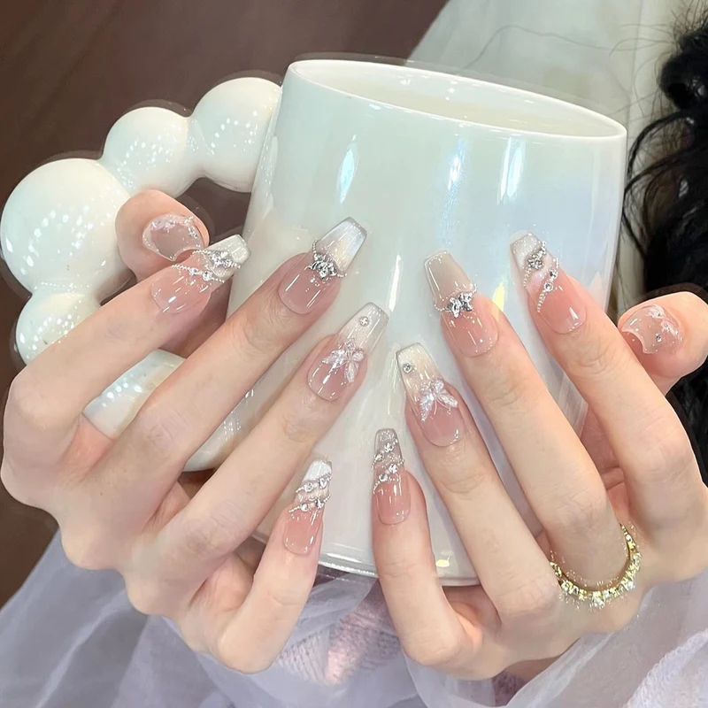 Decorative Glittery Press-On Nail Tips Stornfield