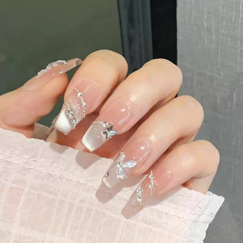 Decorative Glittery Press-On Nail Tips Stornfield