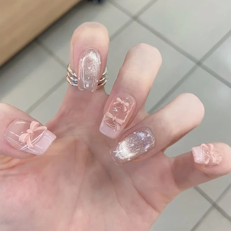 Decorative Glittery Press-On Nail Tips Stornfield
