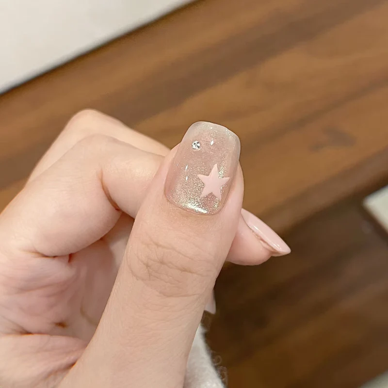 Decorative Glitter Star Press-On Nails Stornfield