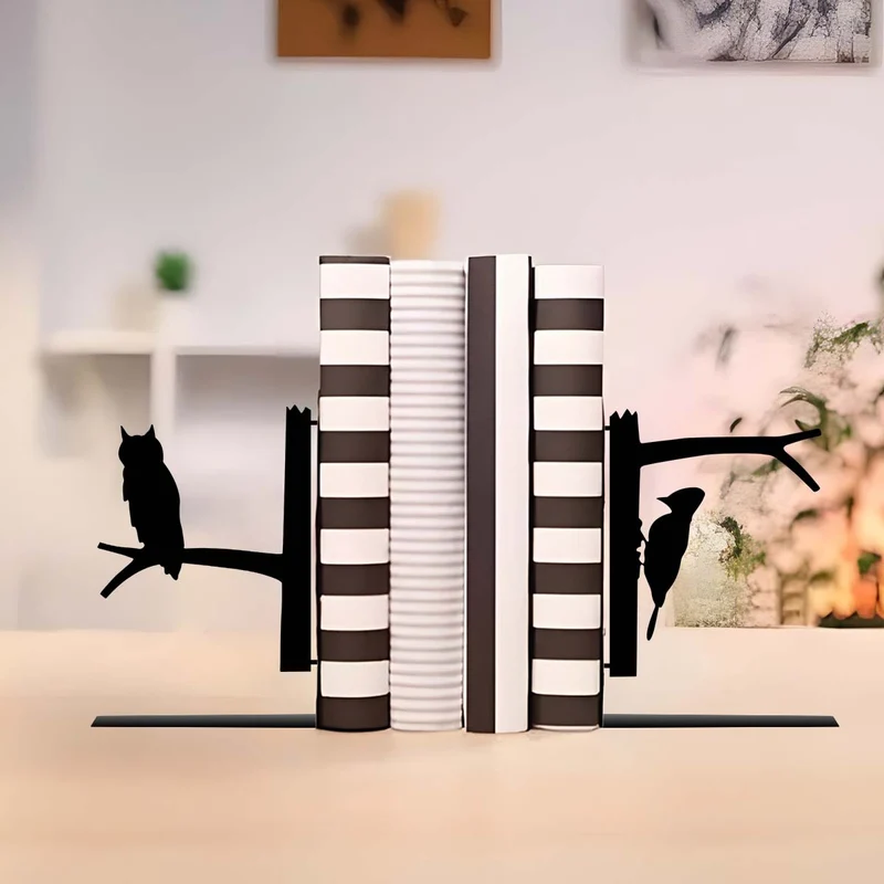 Decorative Bird-Themed Bookends