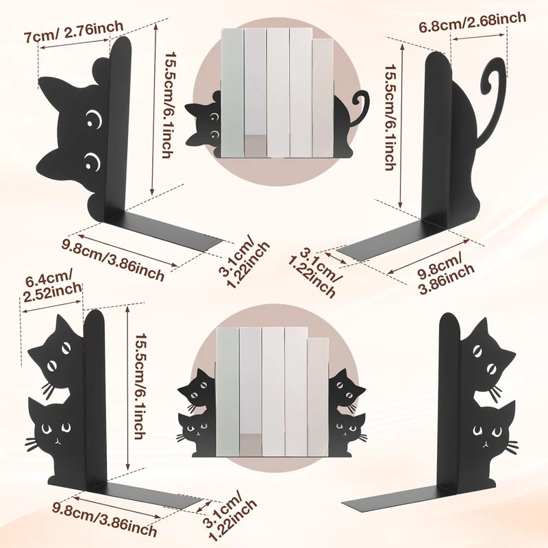 Decorative Animal-Themed Bookends