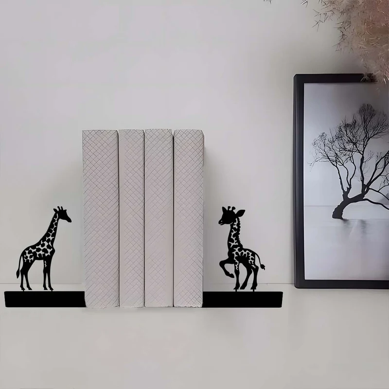 Artistic Giraffe Bookend