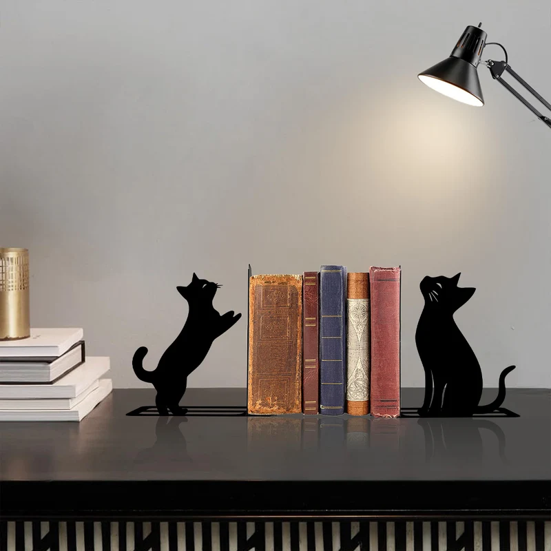 Artistic Cat Bookends