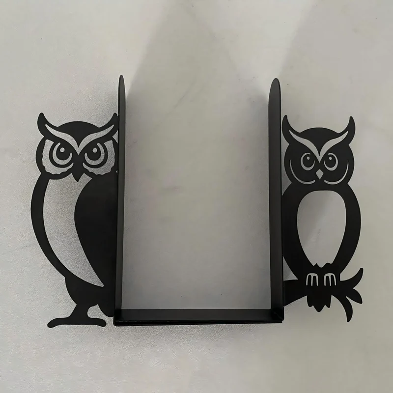 Cat-Shaped Bookend Set
