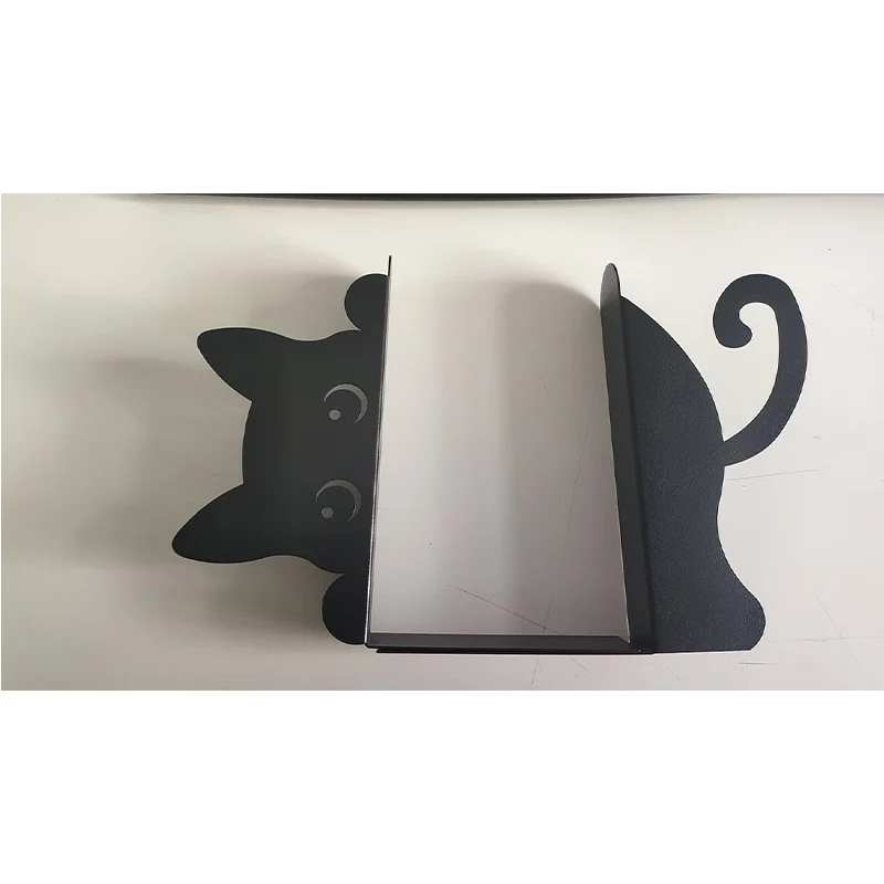 Cat-Shaped Bookend Set