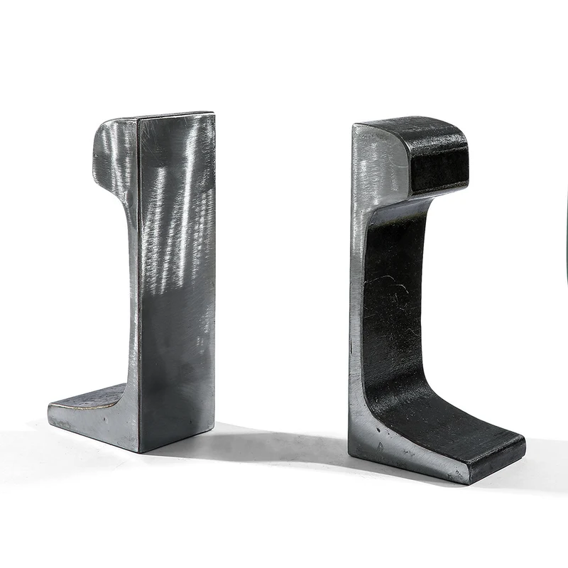 Industrial-Style Metal Bookends