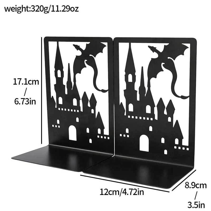 Fantasy-Themed Bookend Set