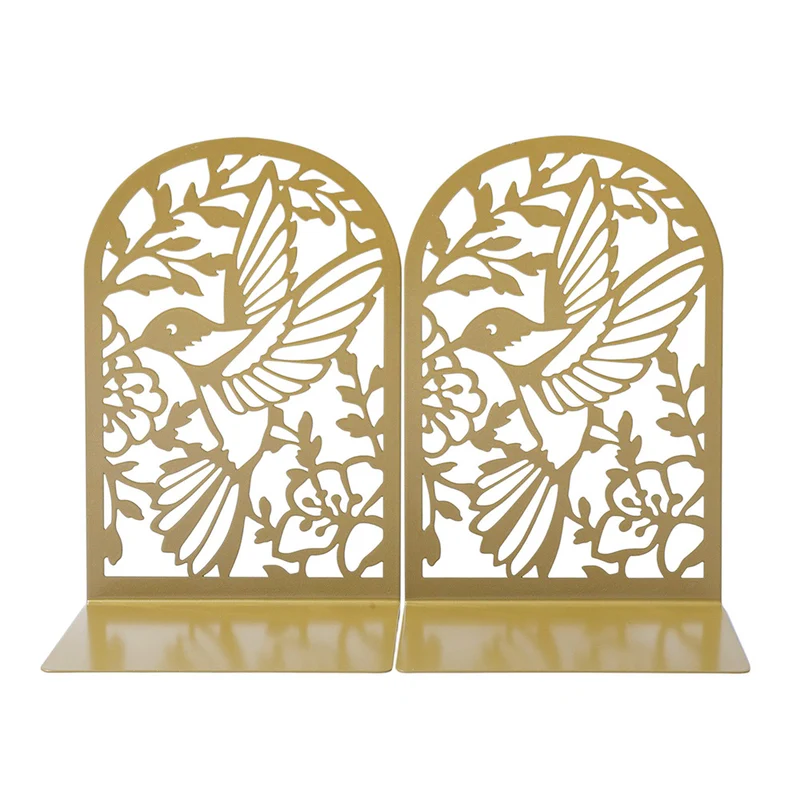 Decorative Hummingbird Metal Bookends