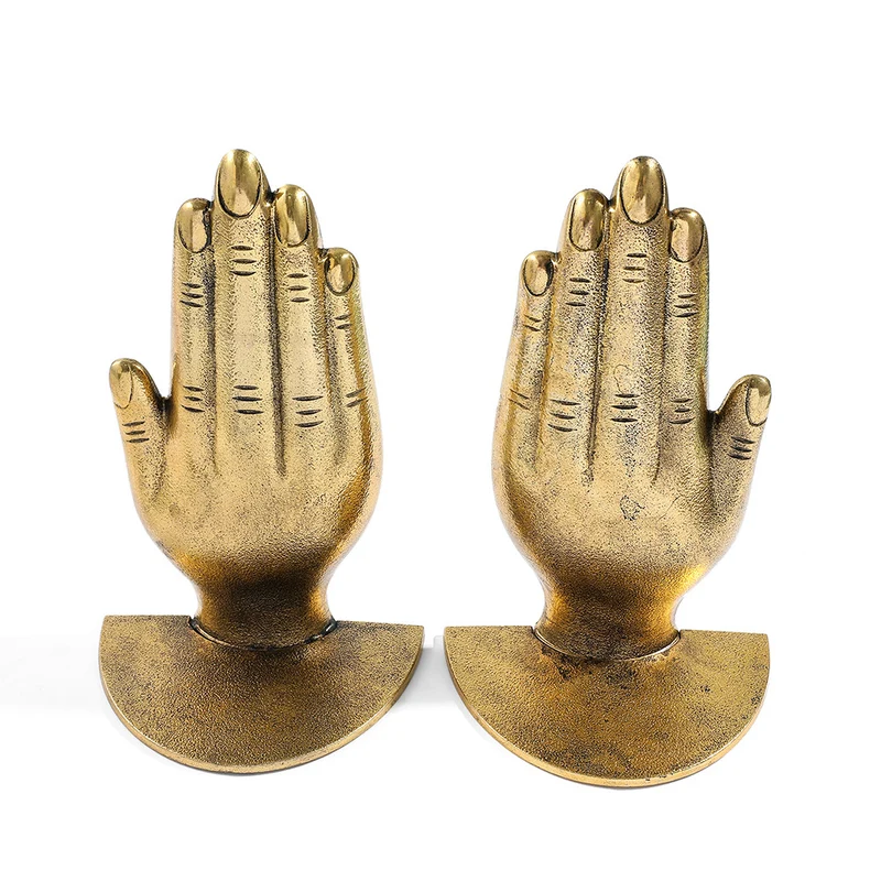 Decorative Hand-Shaped Bookends
