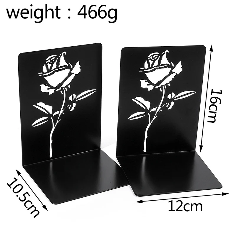 Decorative Floral Metal Bookends