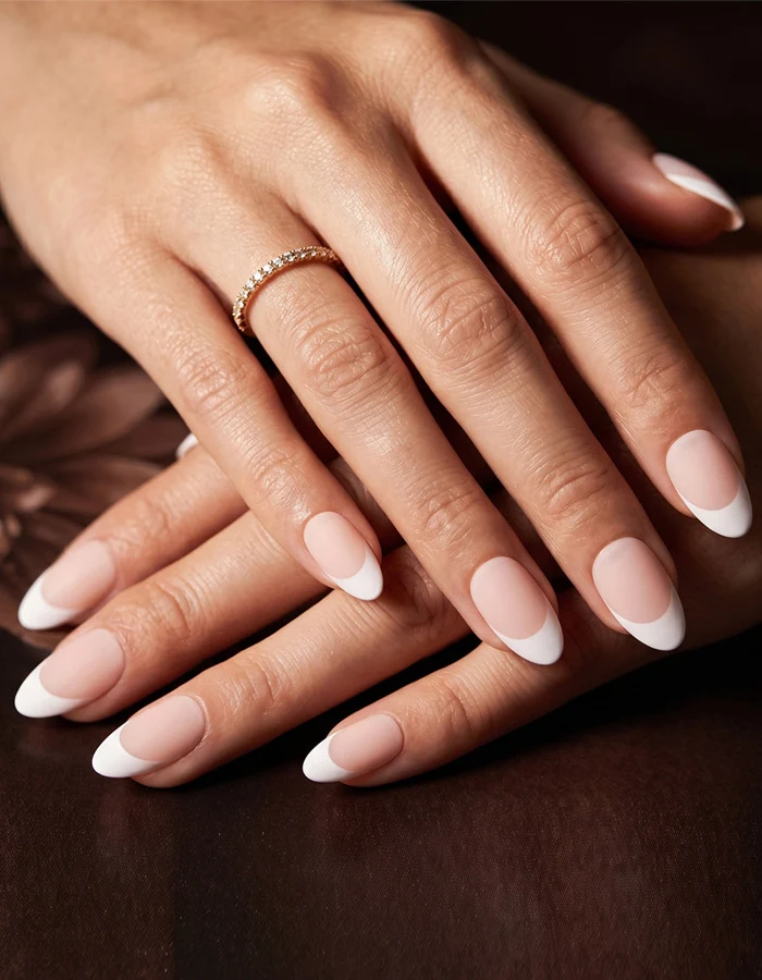 Elegant French Tip Press-On Nails Stornfield 1789389076