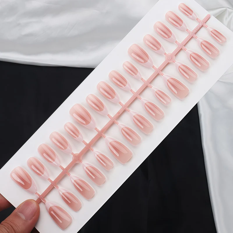 Elegant French Tip Press-On Nails Stornfield 1789388962