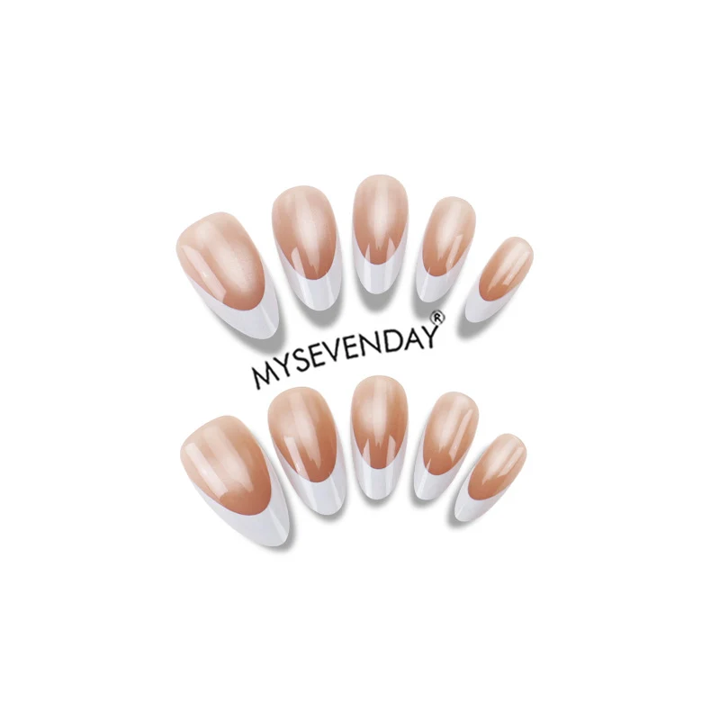 Elegant French Tip Press-On Nails Stornfield 1789388698