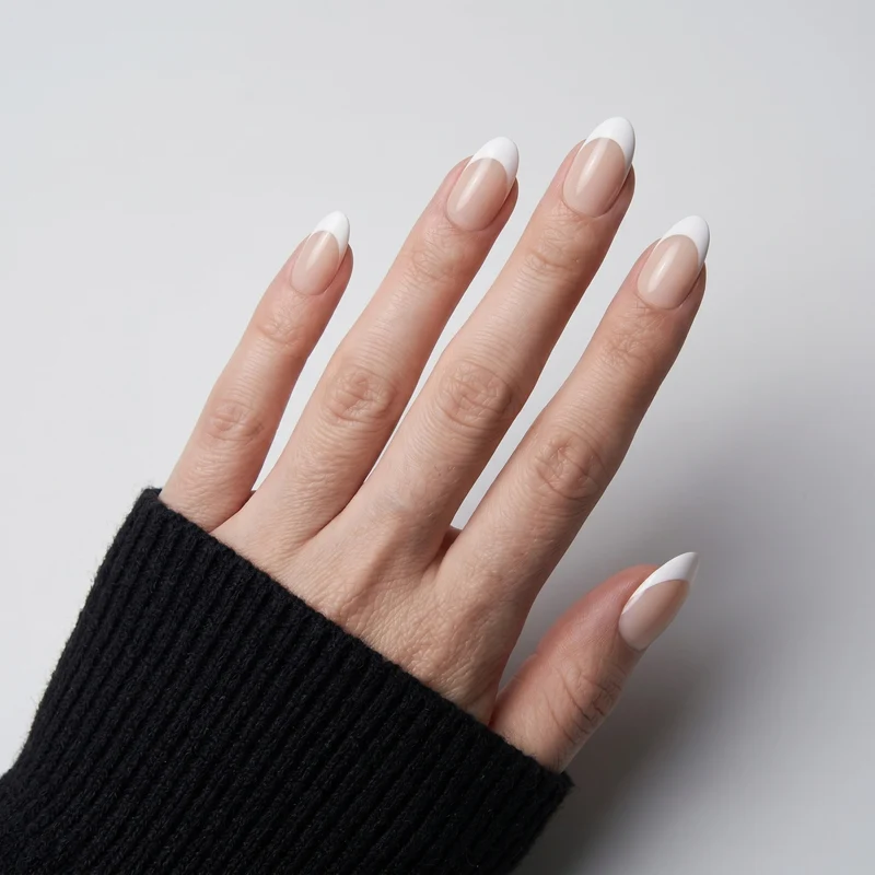 Elegant French Tip Press-On Nail Set Stornfield 1789388453