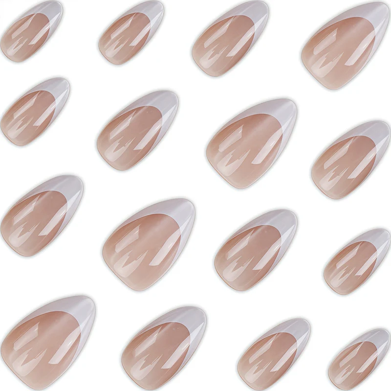 Elegant French Tip Press-On Nail Design Stornfield
