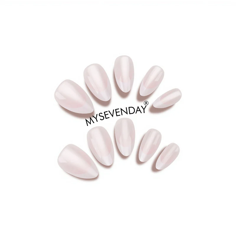 Elegant French Tip Press-On Nail Art Stornfield