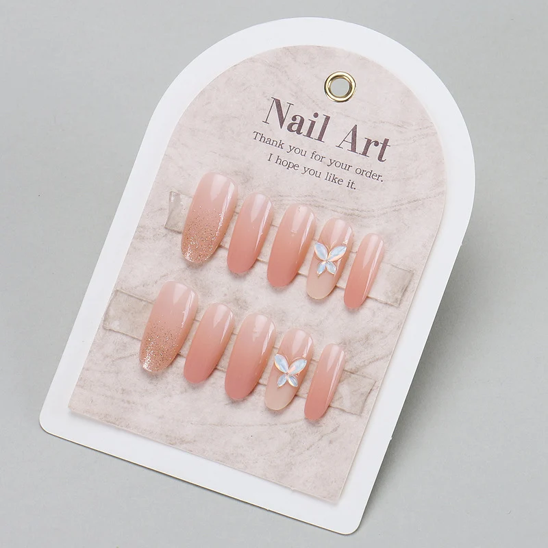 Elegant Floral Press-On Nail Art Set Stornfield