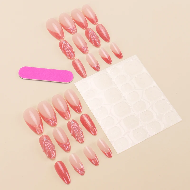 Elegant Artistic Press-On Nail Design Stornfield