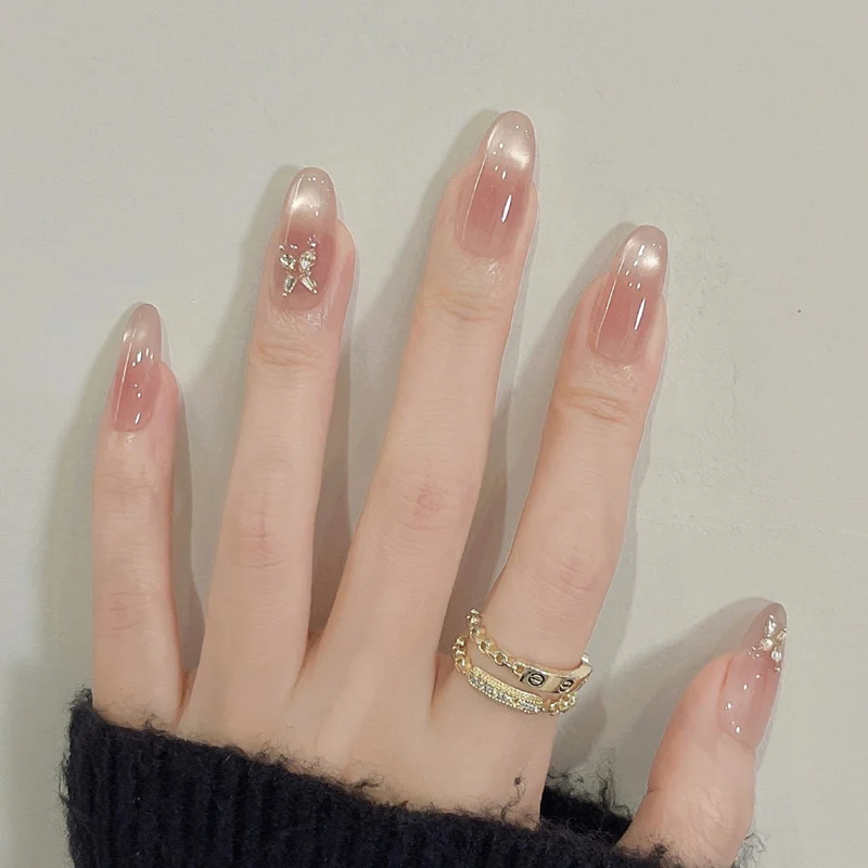 Elegant 3D Floral Press-On Nails Stornfield