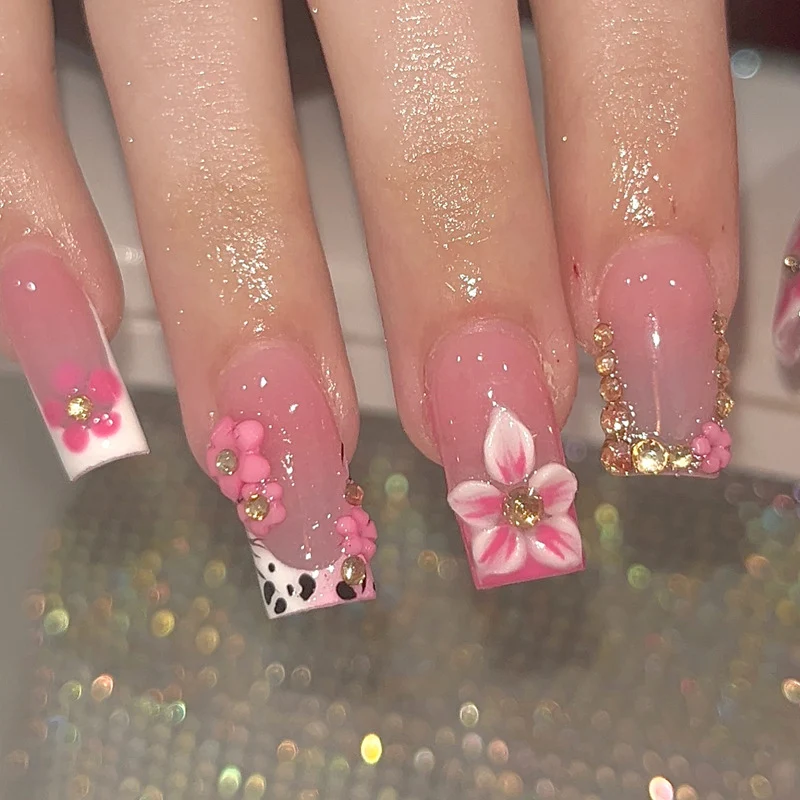 Artistic Floral Press-On Nail Design Stornfield 1789389515