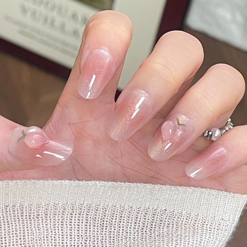 Artistic Cherry Blossom Press-On Nail Set Stornfield