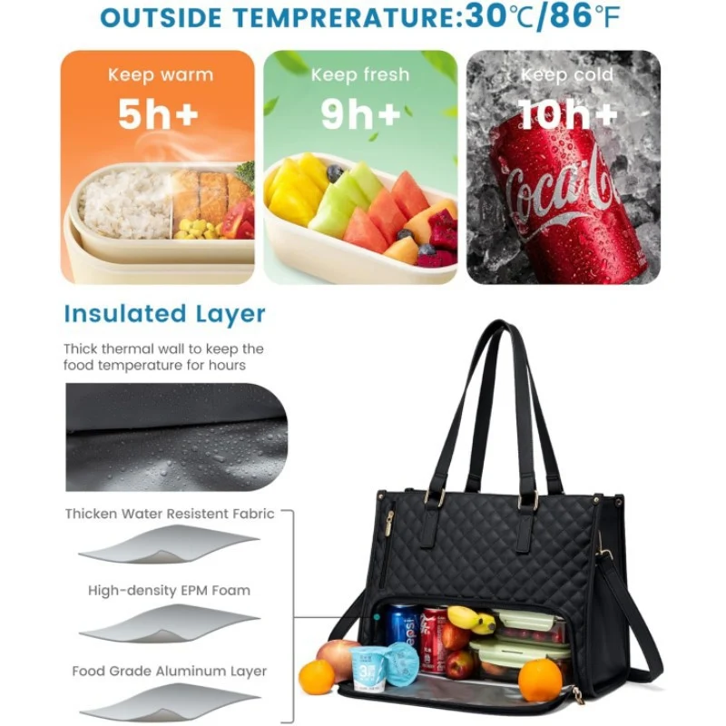 Insulated Multi-Compartment Lunch Tote Stornfield