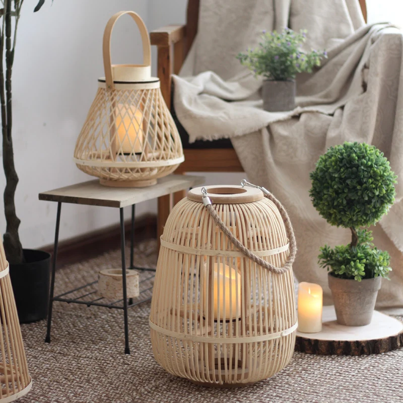 Stylish Rattan Lantern Stornfield
