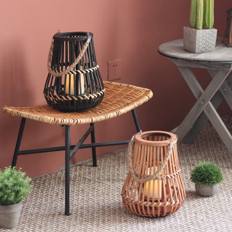 Stylish lantern with hemp handle Stornfield