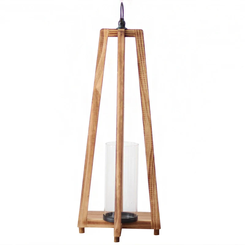 Stylish lantern made of wood Stornfield