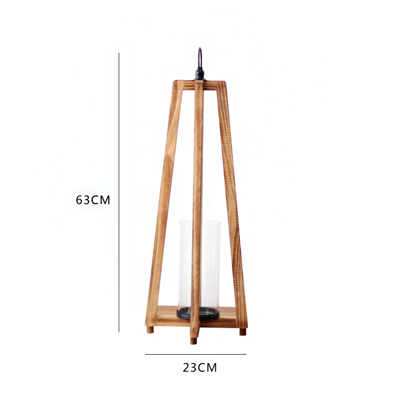 Stylish lantern made of wood Stornfield