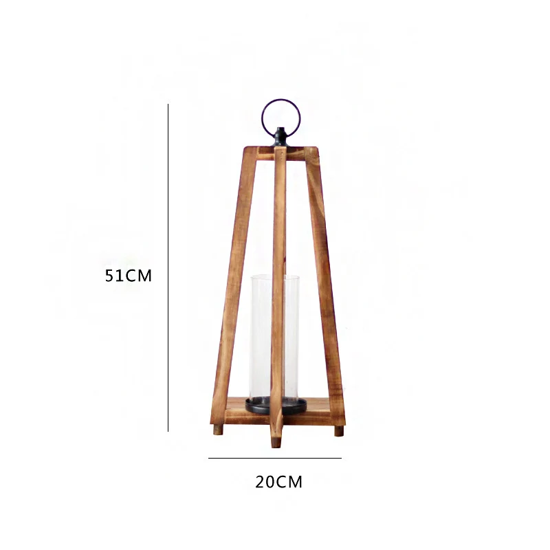 Stylish lantern made of wood Stornfield