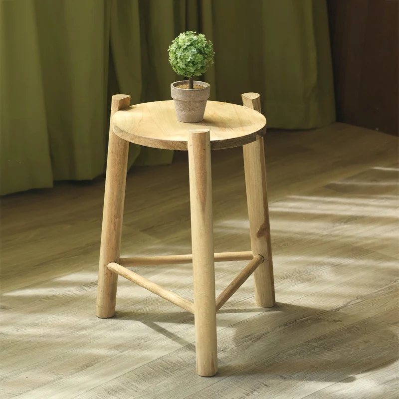 Rustic Wooden Stool Stornfield