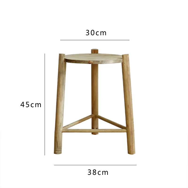Rustic Wooden Stool Stornfield