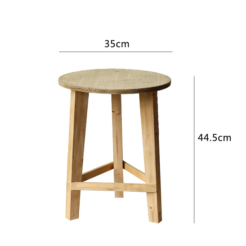 Rustic side table made of solid wood Stornfield
