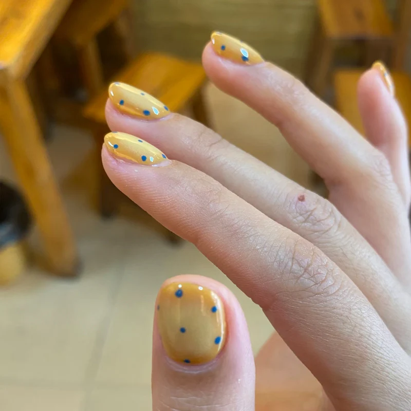Artistic Press-On Nail Set with Playful Character Designs Stornfield