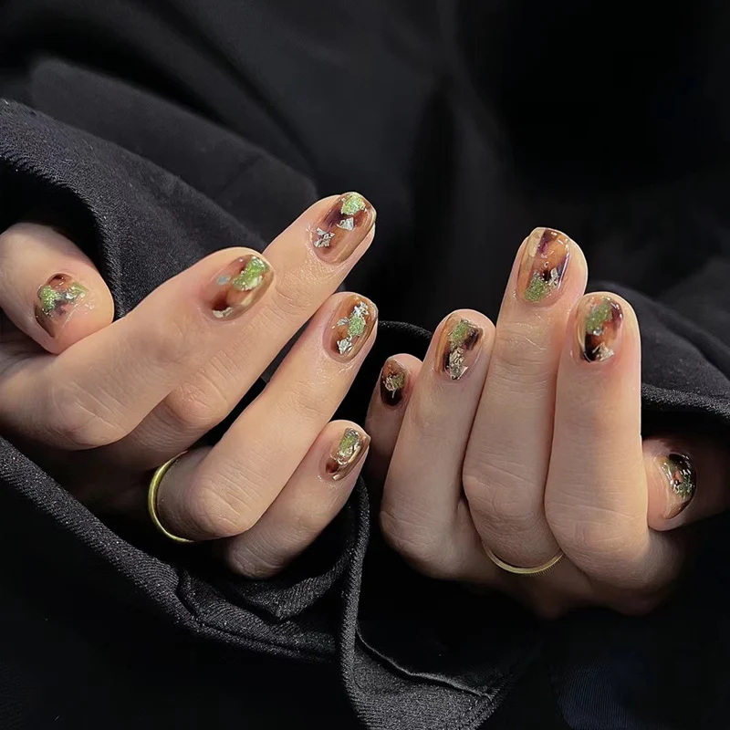 Artistic Press-On Nail Design Stornfield
