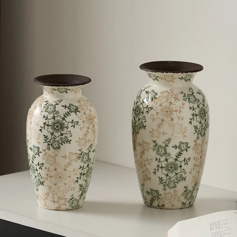 Decorative porcelain vase with floral design Stornfield