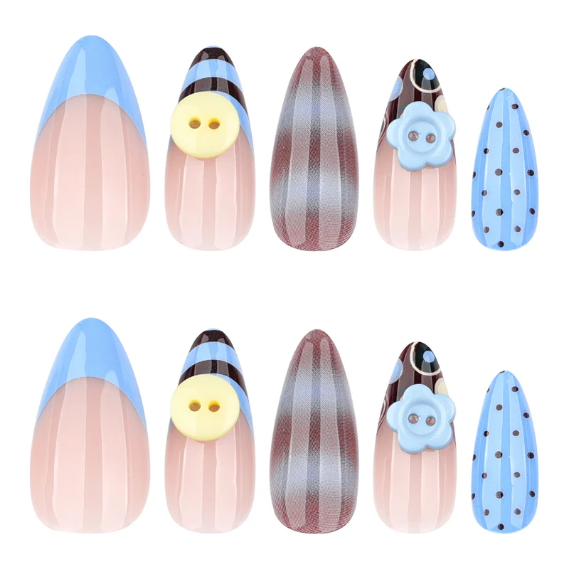 Creative Manicure Nails with Blooming Design Stornfield