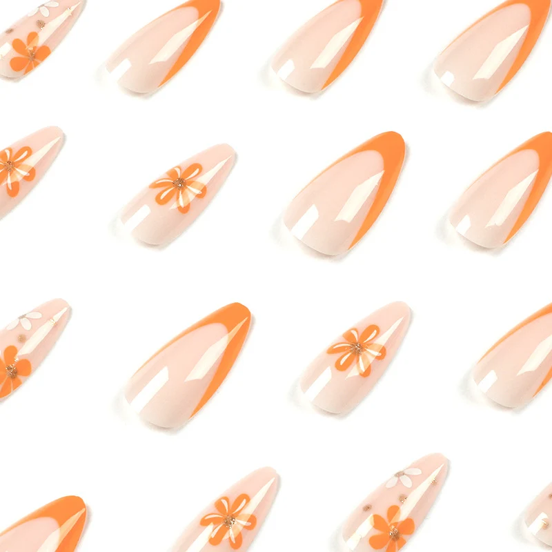 Creative artificial nails with floral design Stornfield