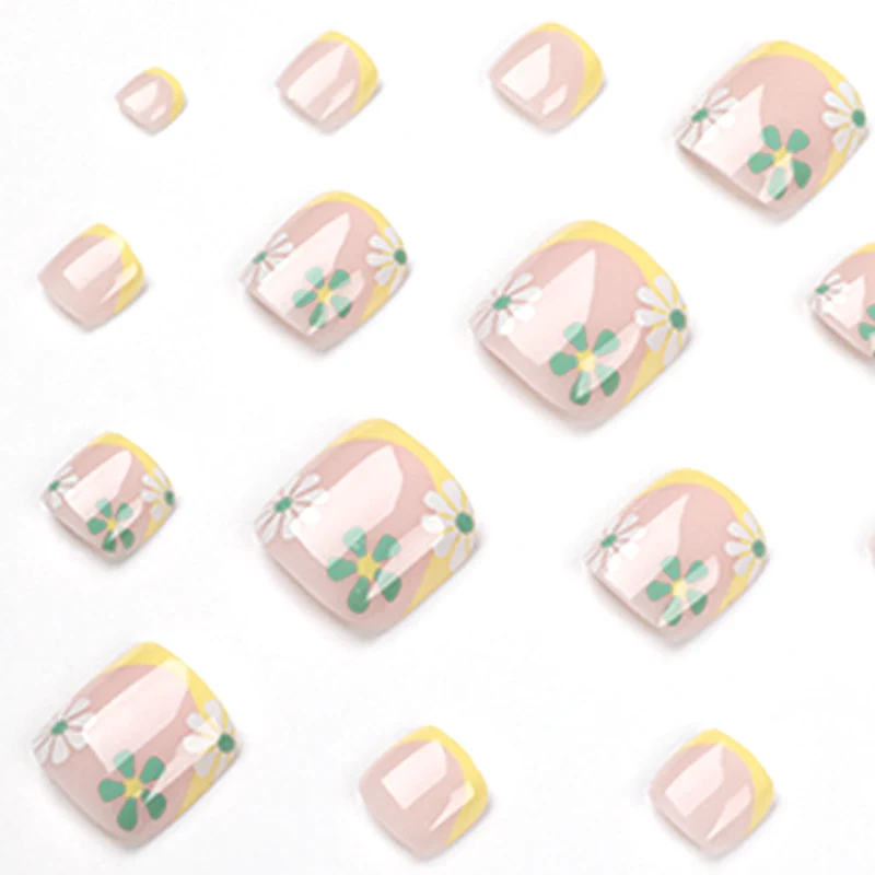 Creative toenail art with colorful flower accents Stornfield