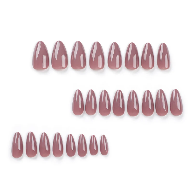 High-quality nail extensions in elegant almond shape Stornfield