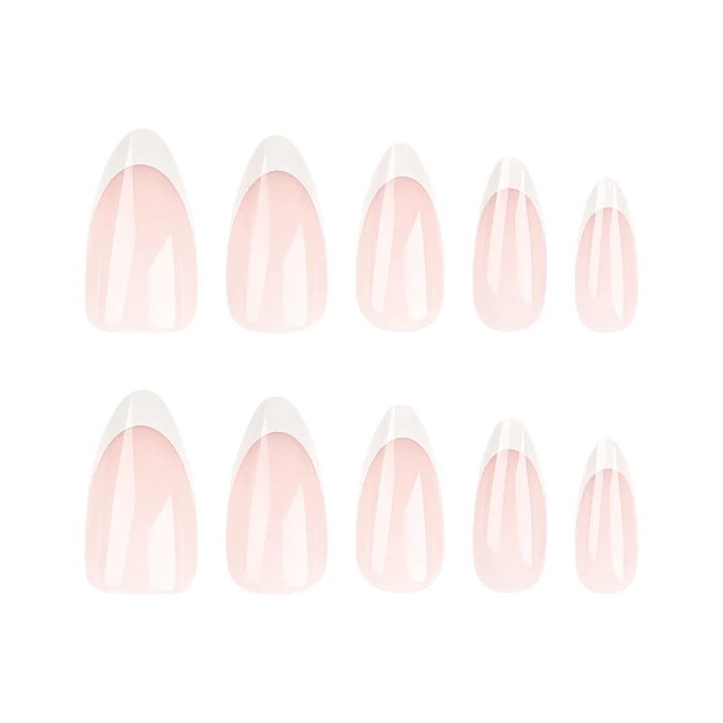High-quality nail art in elegant French-tip design Stornfield