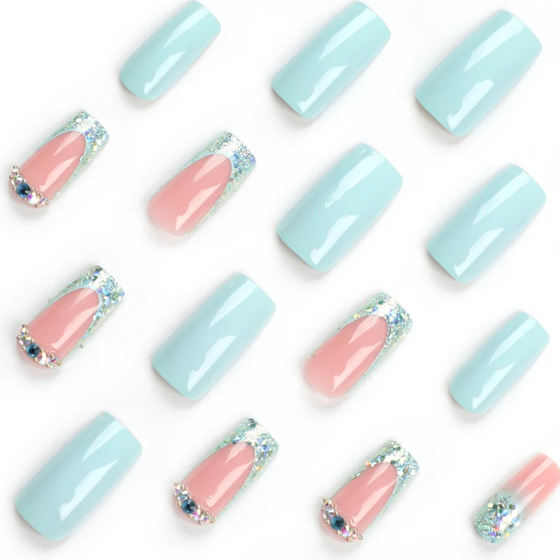Sparkling nail art with creative rhinestone decorations Stornfield