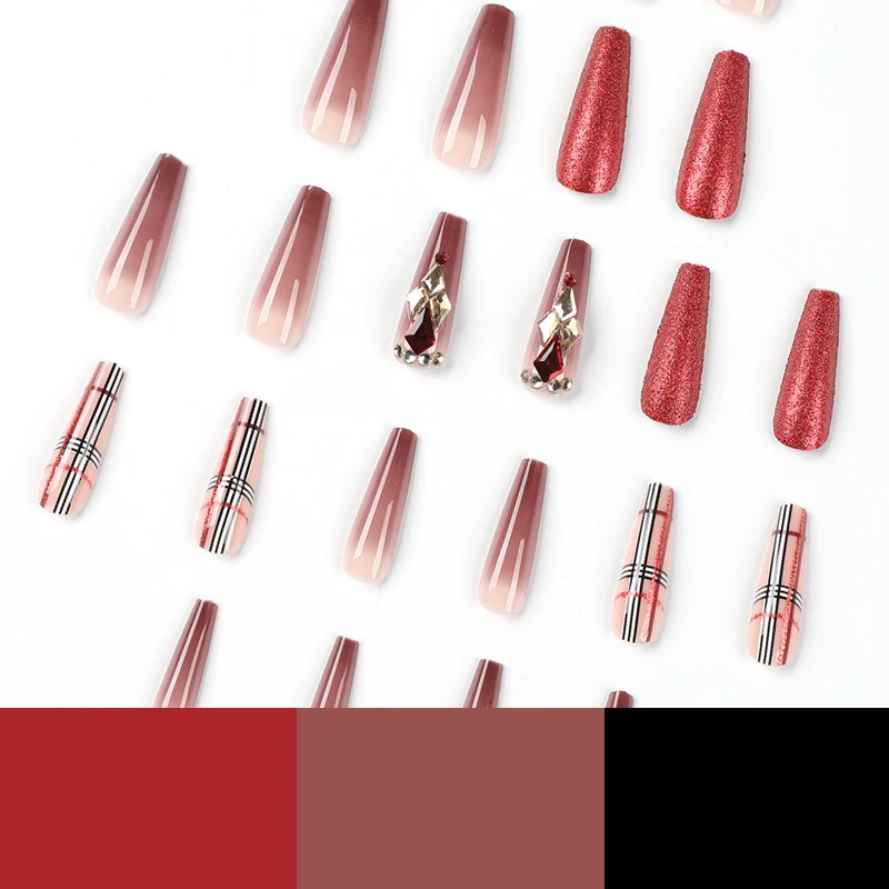 Glamorous stiletto nails with extravagant design and glitter accents Stornfield