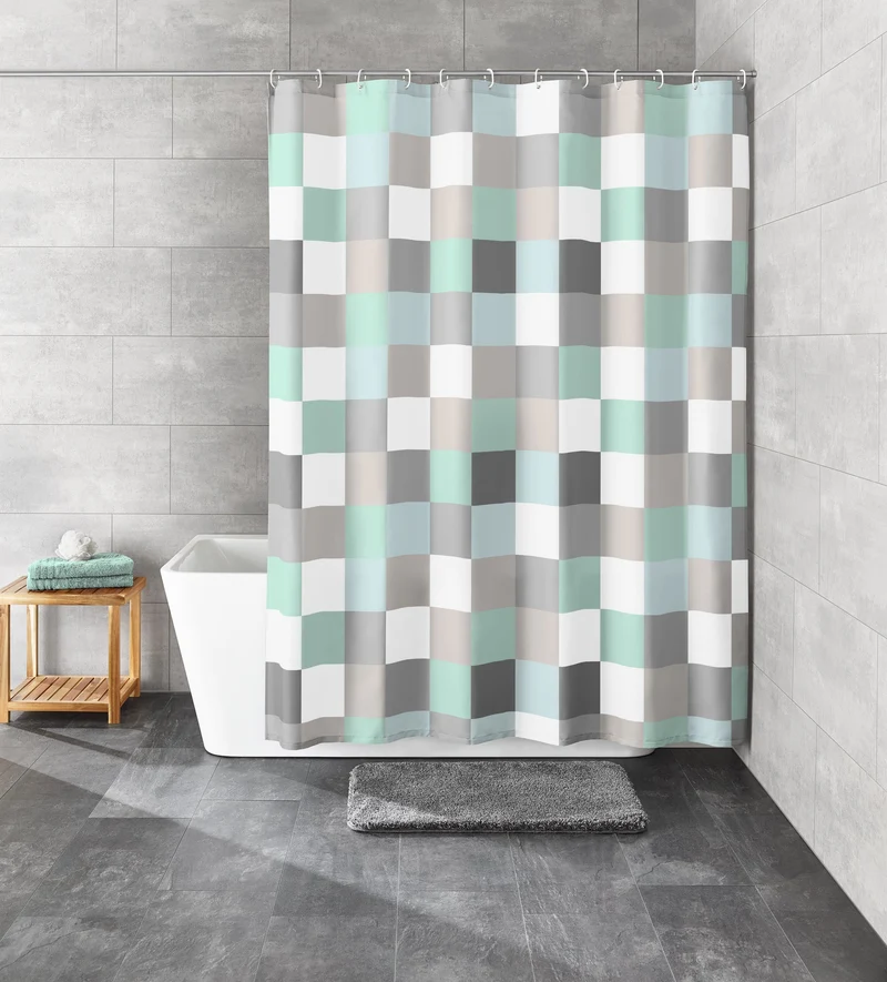 Duschvorhang Textil CHECK Mare 180 x 200 cm