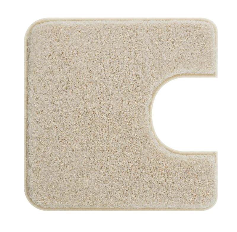 WC-Vorleger RELAX Sandbeige 55 x 55 cm mit Ausschnitt