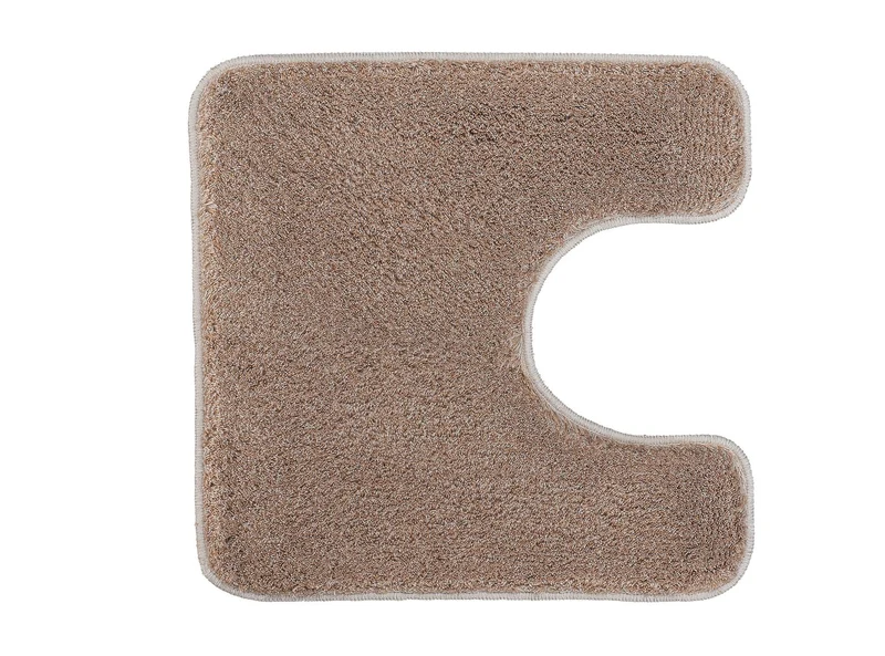 WC-Vorleger RELAX Taupe 55 x 55 cm mit Ausschnitt